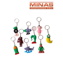 LLAVERO 5 CM X 12 UND, MEME, $ 35 CU.