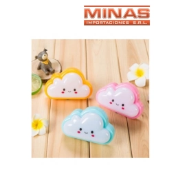 VELADORA NUBE VARIOS COLORES.