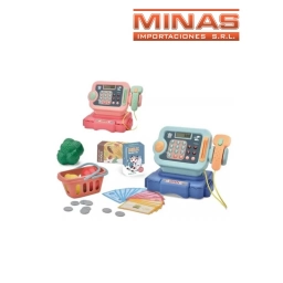 REGISTRADORA DE 20 CM,CON LUZ Y SONIDO + 30 ACCESORIOS.