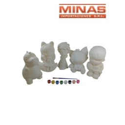 ALCANCIA PARA DECORAR + PINCEL Y COLORES