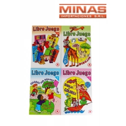 LIBRO DE COLOREAR X 8 UND. 4 DISEOS,$ 32 CU.