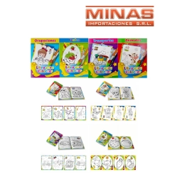 LIBRO DE COLOREAR DE 16 PAGINAS X 12 UND,SURTIDOS, $ 32,90 CU.