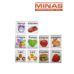 LIBRO PARA APRENDER COLORES 10 MODELOS $36 CU 10 PCS 14x17CM. 6PAG.