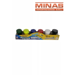 ACUARELA CON PINCEL  6 PCS