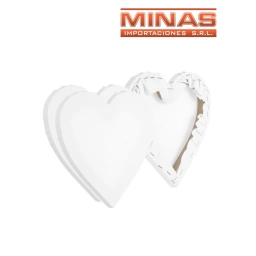 LIENZO PARA PINTAR X 30 CM, CORAZON.