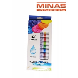 SET X 12 POMOS DE ACUARELAS.