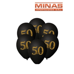 GLOBOS 50 AOS 10 PCS. 12"