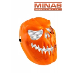 MASCARA DE CALABAZA SONRIENTE.