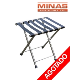 BANQUITO CAMPING AZUL ,30x24x38cm, 6 cintas