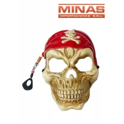 MASCARA DE CALAVERA PIRATA.