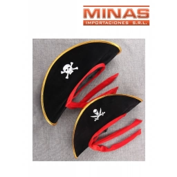 SOMBRERO DE PIRATA 43 CM X 17 CM.
