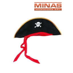 SOMBRERO DE PIRATA 52 CM X 20 CM.