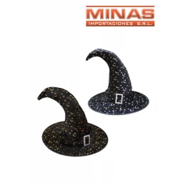 SOMBRERO DE BRUJA  DE 40 CM,LUNITAS.