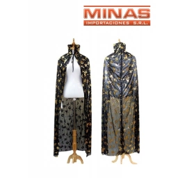 CAPA DE BRUJA DE 110 CM, PARA NIOS ENTRE 7 Y 11 AOS,VARIOS COLORES,