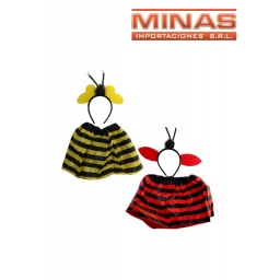 DISFRAZ DE ABEJITA X 2 PCS,DOS COLORES.