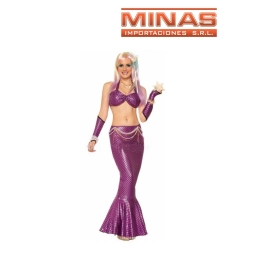 DISFRAZ PARA NIA, SIRENA , 3 TALLES
