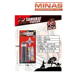 NUNCHAKU + ESTRELLA NINJA + 2 KUNAI.