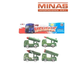 CAMION DE GUERRA 4 PCS