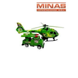 HELICOPTERO MILITAR + CAMION MILITAR.