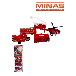 SET DE BOMBERO 34 X 13 CM