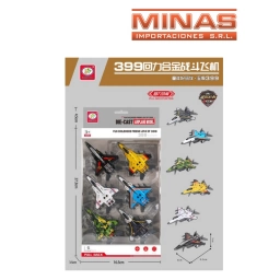 JET MILITAR DE 10 CM X 6 UND,A FRICCION.