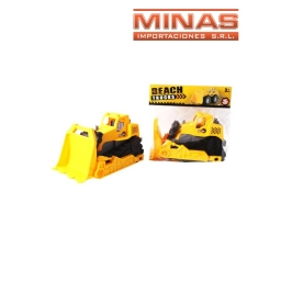 MAQUINA CON PALA BULDOCER AMARILLA