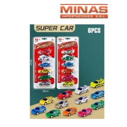 PISTA CON LANZADOR + 2 AUTOS,18 PCS.