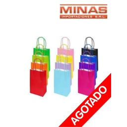 BOLSA CRAFT 12 CM X 16 CM X 12 UND.VARIOS COLORES, $12 C/U.