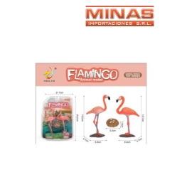 FLAMENCOS DE 15 CM X 2 UND + NIDO CON HUEVITOS.