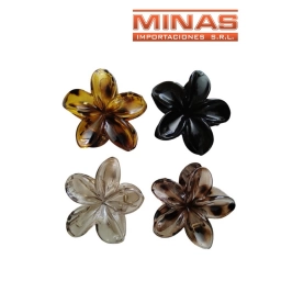 PINZAS IBISCO CRISTAL, DE 8 CM X 12 UND , 4 COLORES, $ 25 CU.