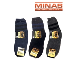 MEDIA PARA HOMBRE A RAYAS X 12 UND, $ 40 EL PAR.