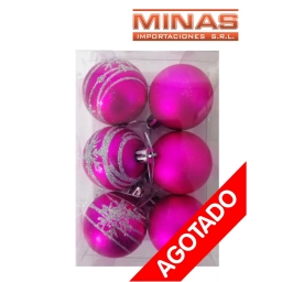 ADORNO PARA NAVIDAD 6 PCS 5 CM $14 C/U