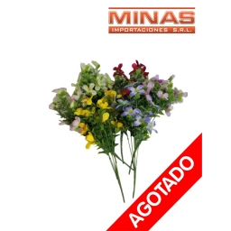 FLOR ARTIFICIAL 6 RAMAS 38 CM POR DOS UNIDADES