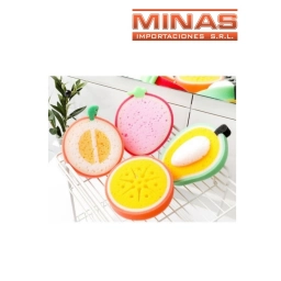 ESPONJA DE BAO, DISEOS DE FRUTAS.