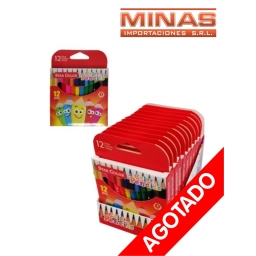 LAPICES DE COLORES 12 PCS EN CAJA $34,90 CU