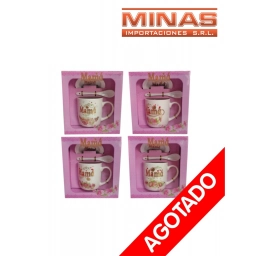 TAZA PARA MAM CUCHARA Y PLATO 4 MODELOS