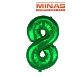 GLOBO N 8, DE 32 EN BOLSA,VERDE.