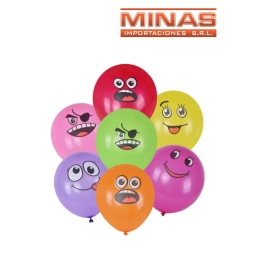 GLOBOS SURTIDOS X 10 UND,CARITAS.