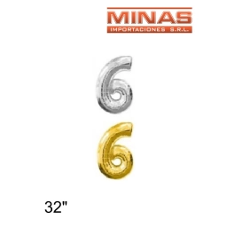 GLOBO N 6, DE 32 PULGADAS.