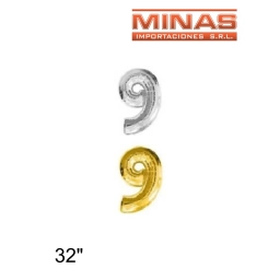 GLOBO N 9, DE 32 PULGADAS.