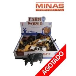 ANIMALES DE GRANJA $49 12 PCS CU