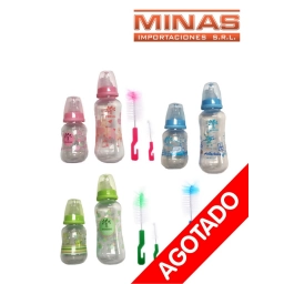 BIBERN PARA BEB DOS TAMAOS Y CEPILLO  270ML Y 150ML