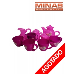 SET DE TE ROSADO X 9 PCS.