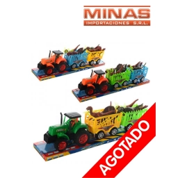 CAMI�N CON DINOSAURIOS A FRICCION 52 X 14 CM