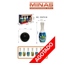 JUEGO DE BOLOS EN CAJA