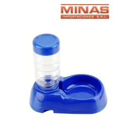 PLATO + DISPENSADOR PARA MASCOTAS