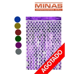 CORTINA PARA CUMPLEAOS FORMA DE ESTRELLAS 100 CM X 200 CM