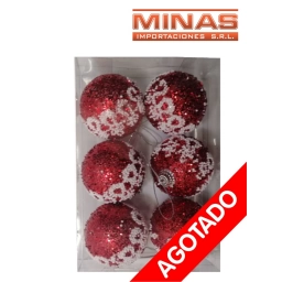 ADORNO PARA NAVIDAD 5CM 6PCS $14 C/U