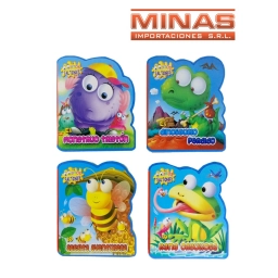 LIBRO DE GOMA EVA, 6 HOJAS,4 MODELOS.