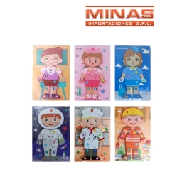 ROMPE CABEZA DE MADERA 8 MODELOS